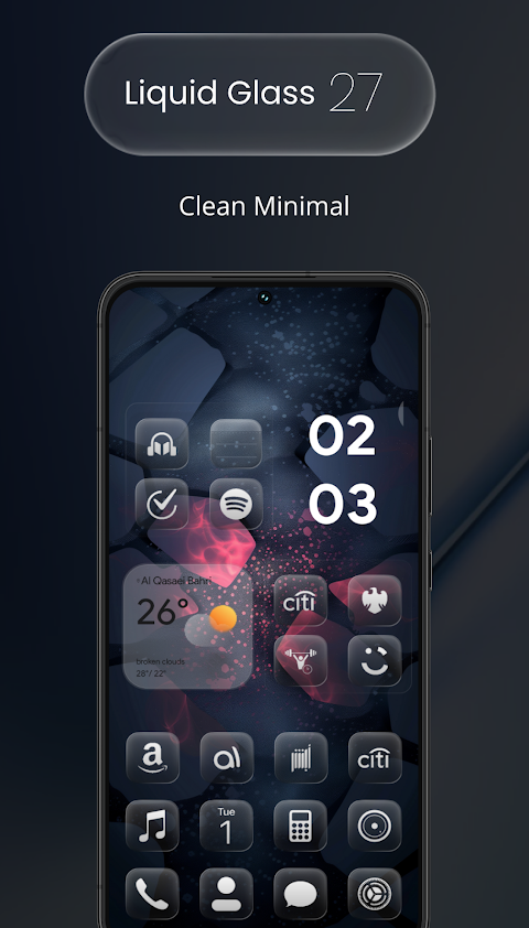 Liquid Glass 27 Icon Pack screenshot