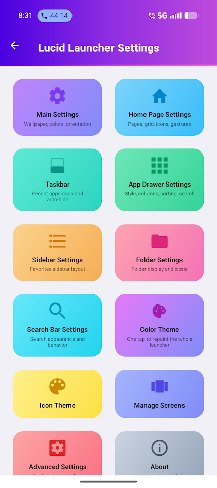 Lucid Launcher 2 screenshot