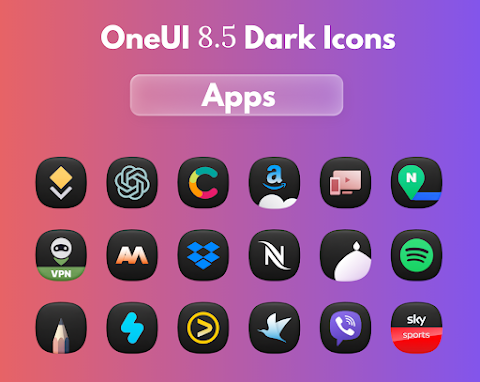 OneUi 8.5 Dark Icons screenshot