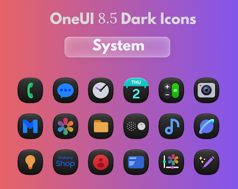 OneUi 8.5 Dark Icons screenshot
