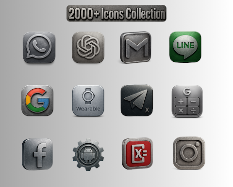 Brushed Metallic Icon Pack screenshot