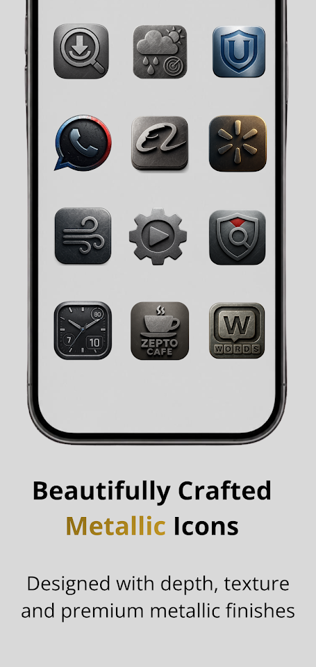 Brushed Metallic Icon Pack screenshot