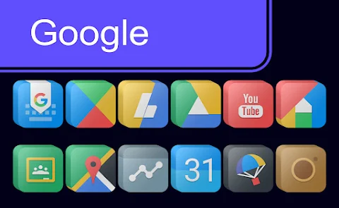 Pixel Cubic 3D – Icon Pack screenshot