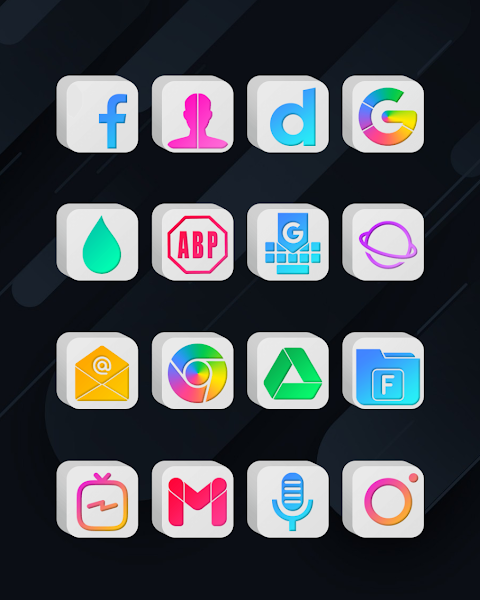Cubic Light – 3D Icon Pack screenshot