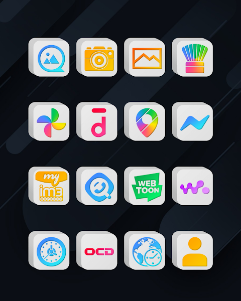 Cubic Light – 3D Icon Pack screenshot