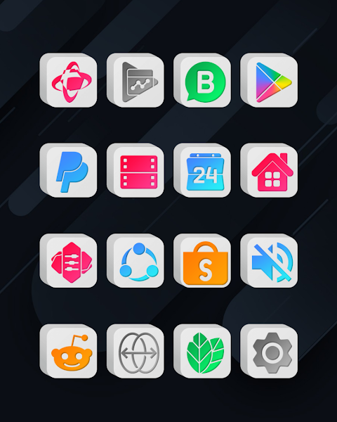 Cubic Light – 3D Icon Pack screenshot