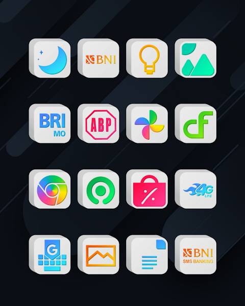 Cubic Light – 3D Icon Pack screenshot