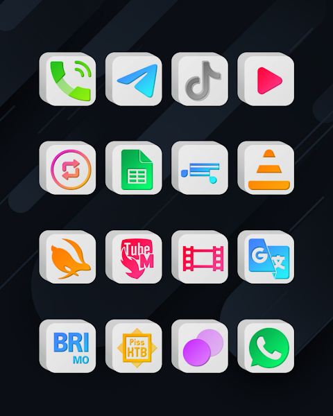 Cubic Light – 3D Icon Pack screenshot