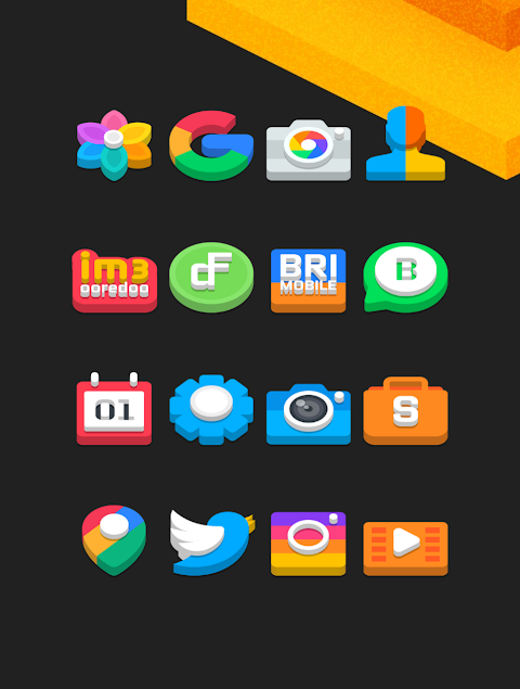Flat 3D – Icon Pack screenshot