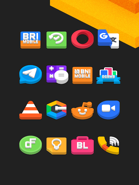 Flat 3D – Icon Pack screenshot
