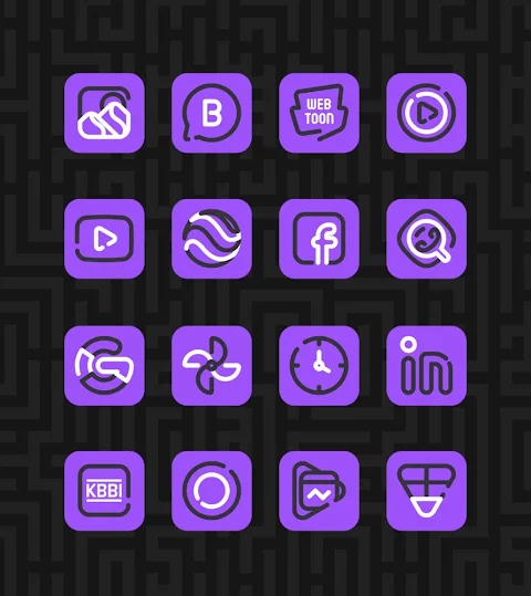 Linios Purple – Icon Pack screenshot