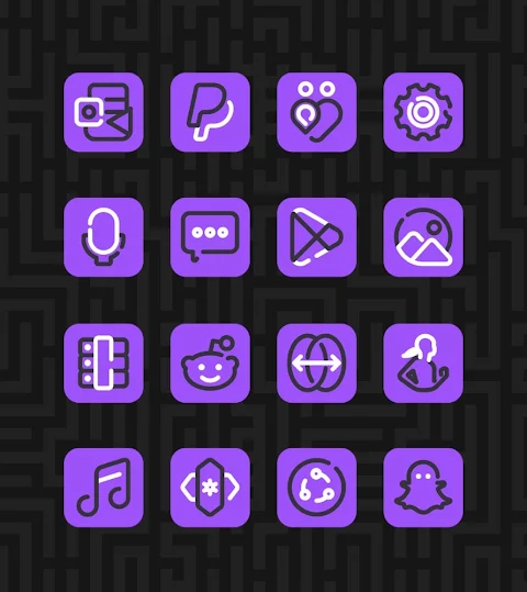 Linios Purple – Icon Pack screenshot