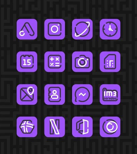 Linios Purple – Icon Pack screenshot