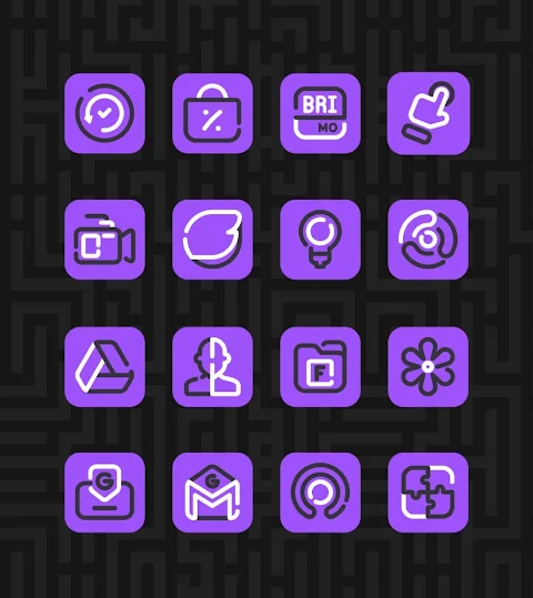 Linios Purple – Icon Pack screenshot