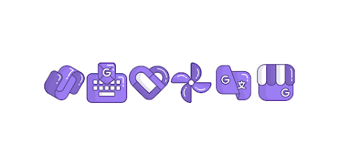 Eggplant – Purple icon pack screenshot