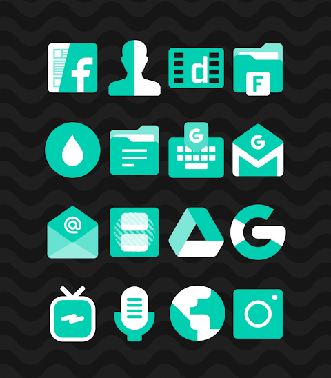 Turqoise – Icon Pack screenshot