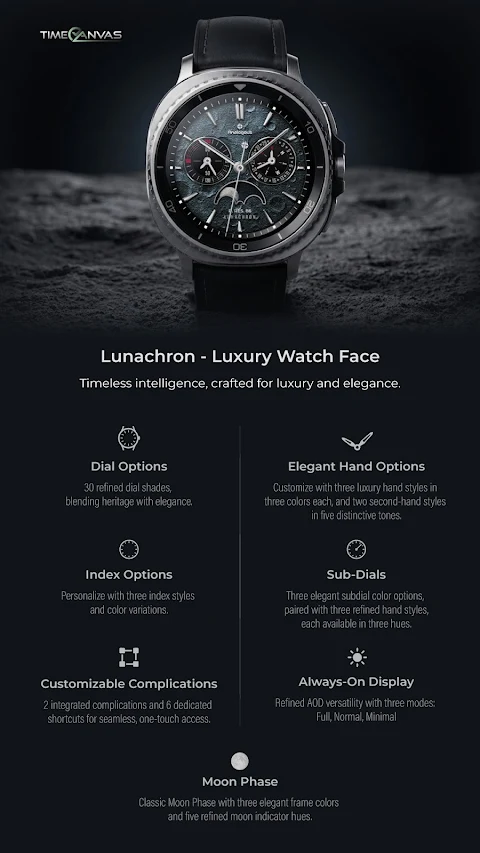 Lunachron Luxury Watch Face screenshot