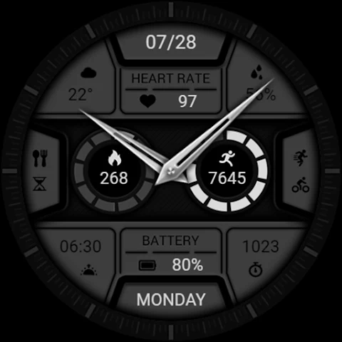 Grey Multifunctional ZKinWatch screenshot