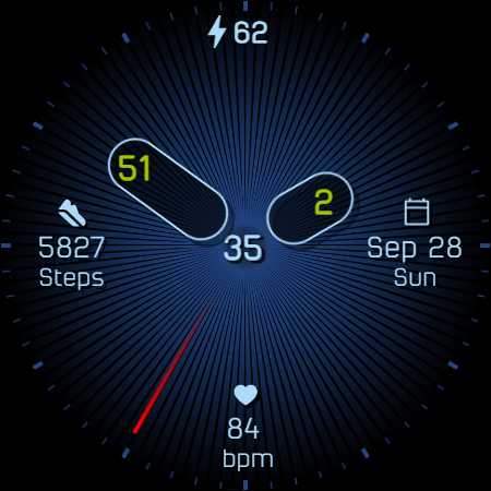 Analog watchface A7 screenshot