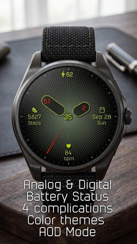 Analog watchface A7 screenshot
