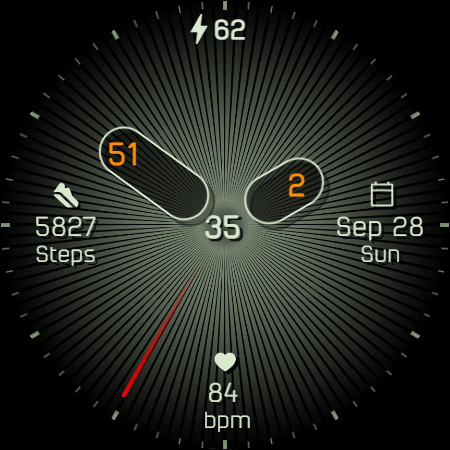 Analog watchface A7 screenshot