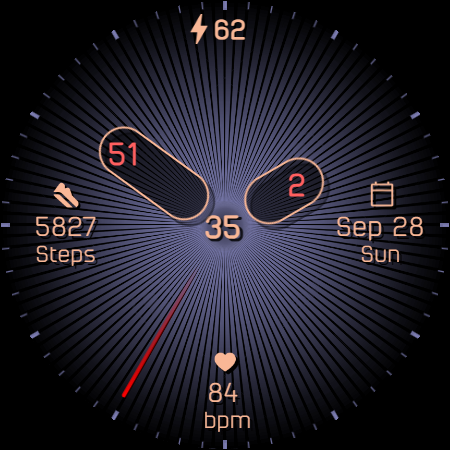 Analog watchface A7 screenshot