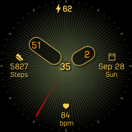 Analog watchface A7 screenshot