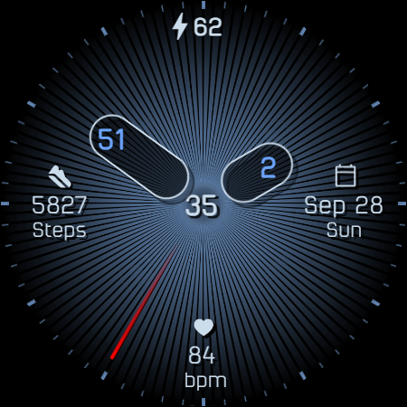Analog watchface A7 screenshot