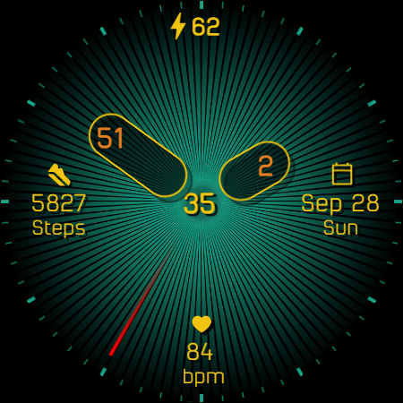 Analog watchface A7 screenshot