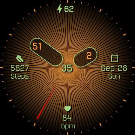 Analog watchface A7 screenshot