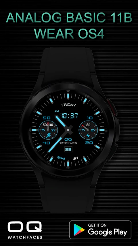 Analog Basic 11B  Wear OS 5+ screenshot