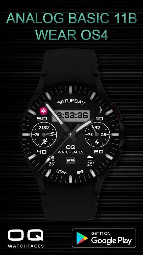 Analog Basic 11B  Wear OS 5+ screenshot