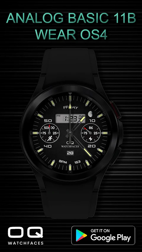 Analog Basic 11B  Wear OS 5+ screenshot