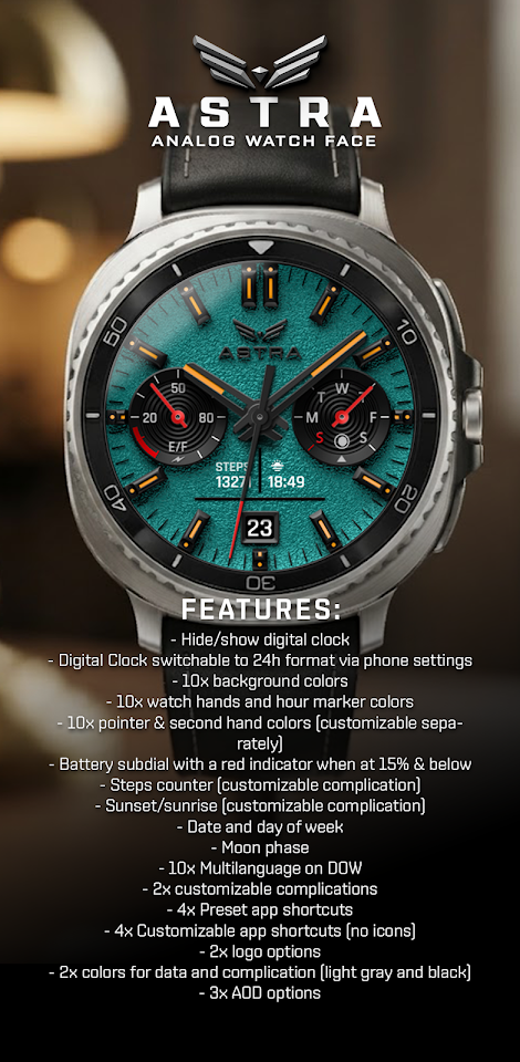 BLZ ASTRA – Analog Watch Face screenshot