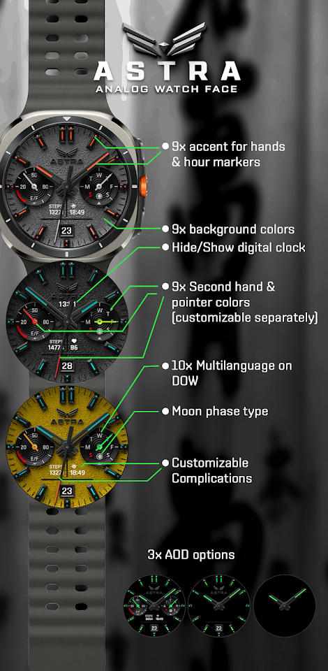 BLZ ASTRA – Analog Watch Face screenshot