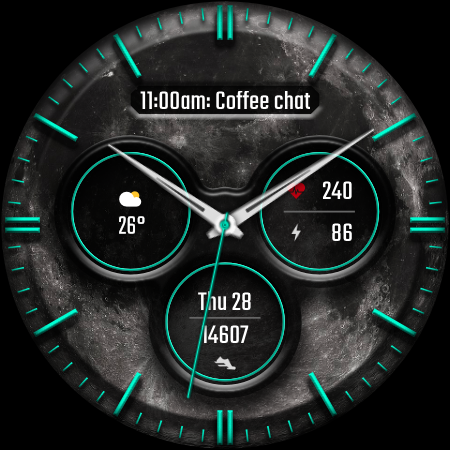 DADAM69: Lunar Watch Face screenshot