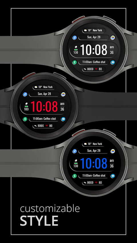 DADAM72: Digital Watch Face screenshot
