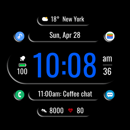 DADAM72: Digital Watch Face screenshot