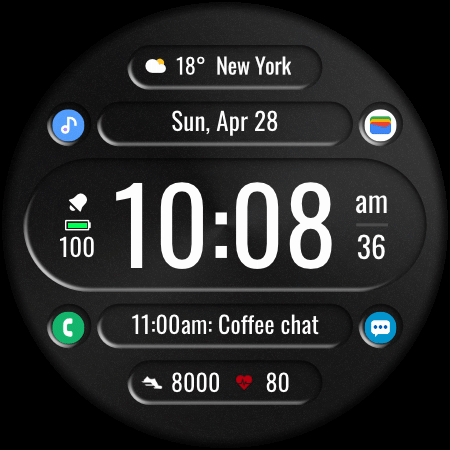 DADAM72: Digital Watch Face screenshot