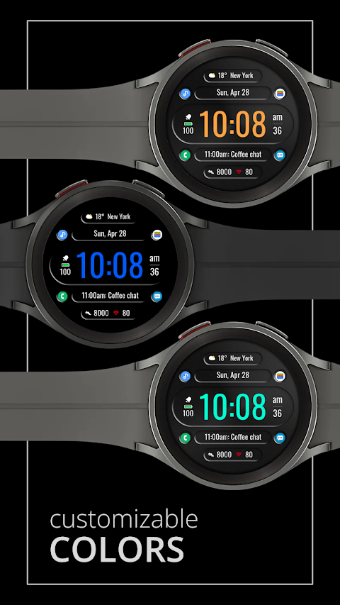 DADAM72: Digital Watch Face screenshot