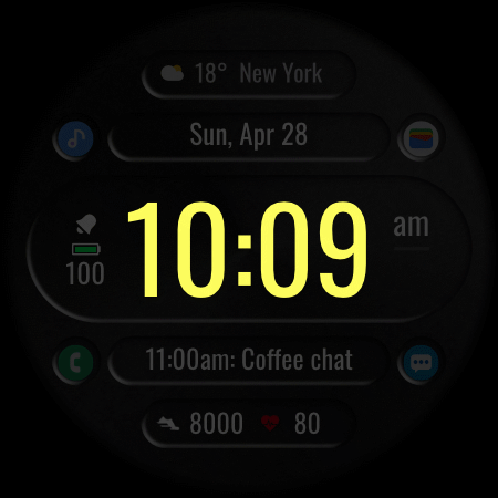 DADAM72: Digital Watch Face screenshot