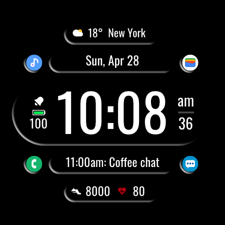 DADAM72: Digital Watch Face screenshot