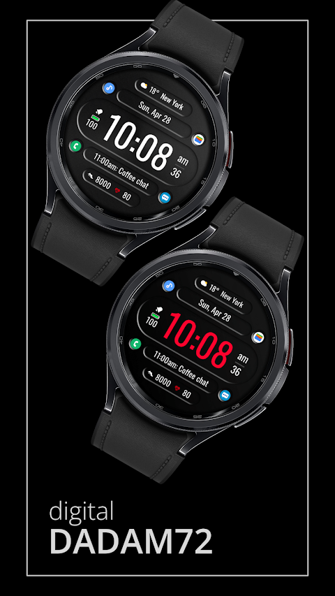 DADAM72: Digital Watch Face screenshot