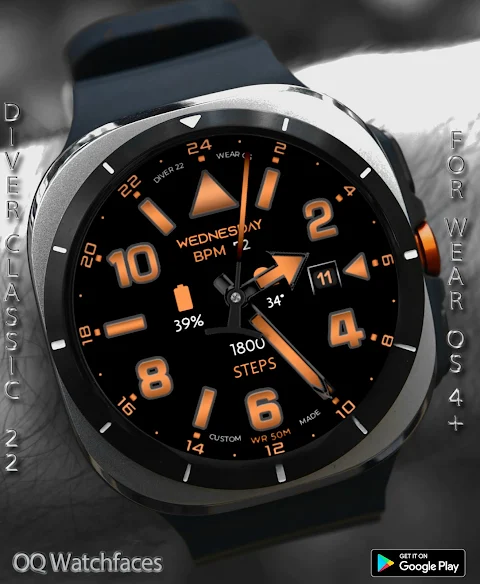Diver Classic 22 Wear OS 5+ screenshot