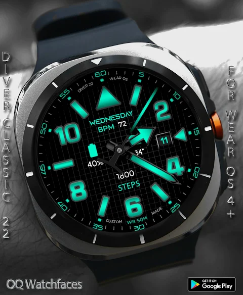 Diver Classic 22 Wear OS 5+ screenshot