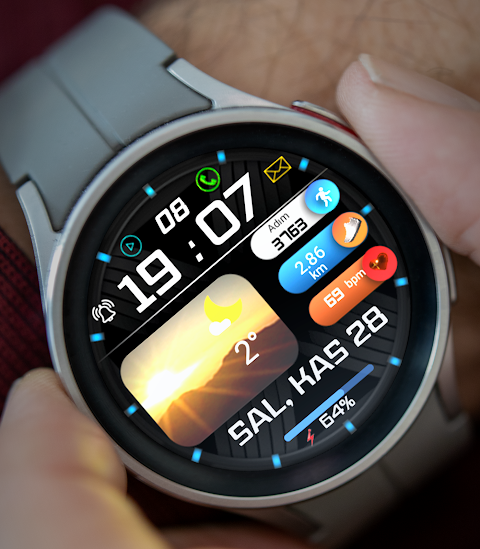 FSW248 digital Watchface screenshot