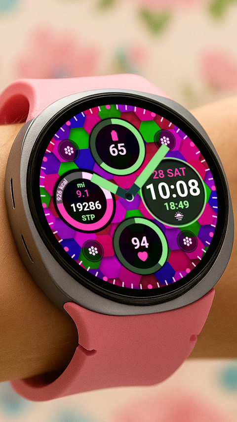 Retro Chic Watch Face screenshot