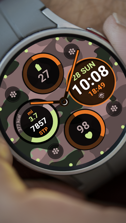 Retro Chic Watch Face screenshot