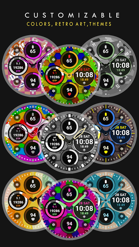 Retro Chic Watch Face screenshot