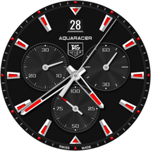 Tag Heuer Aquaracer watch face